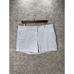 Vineyard Vines Shorts Womens 14 Light Blue Cotton Herringbone Chino Casual